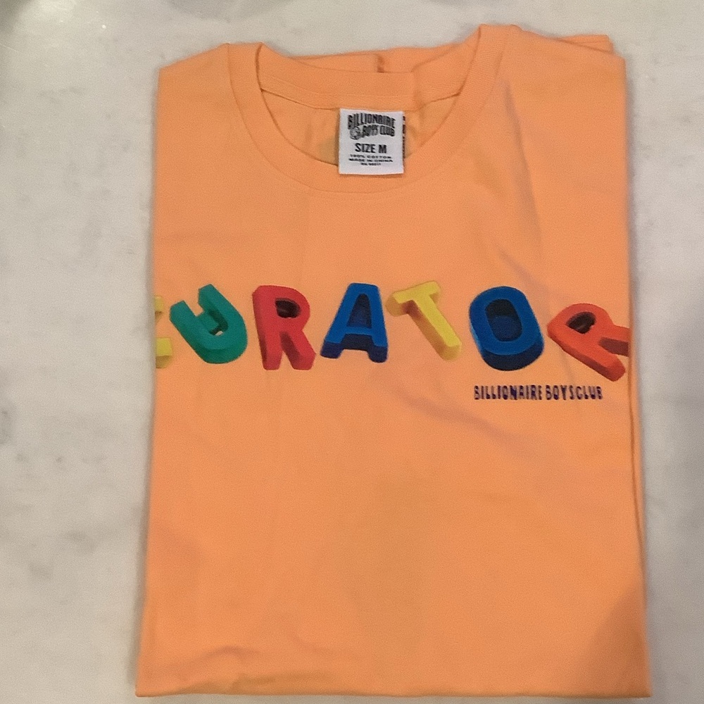 Billionaire Boys Club Multicolor “Curator” Shirt Lettering Tee, Brand New